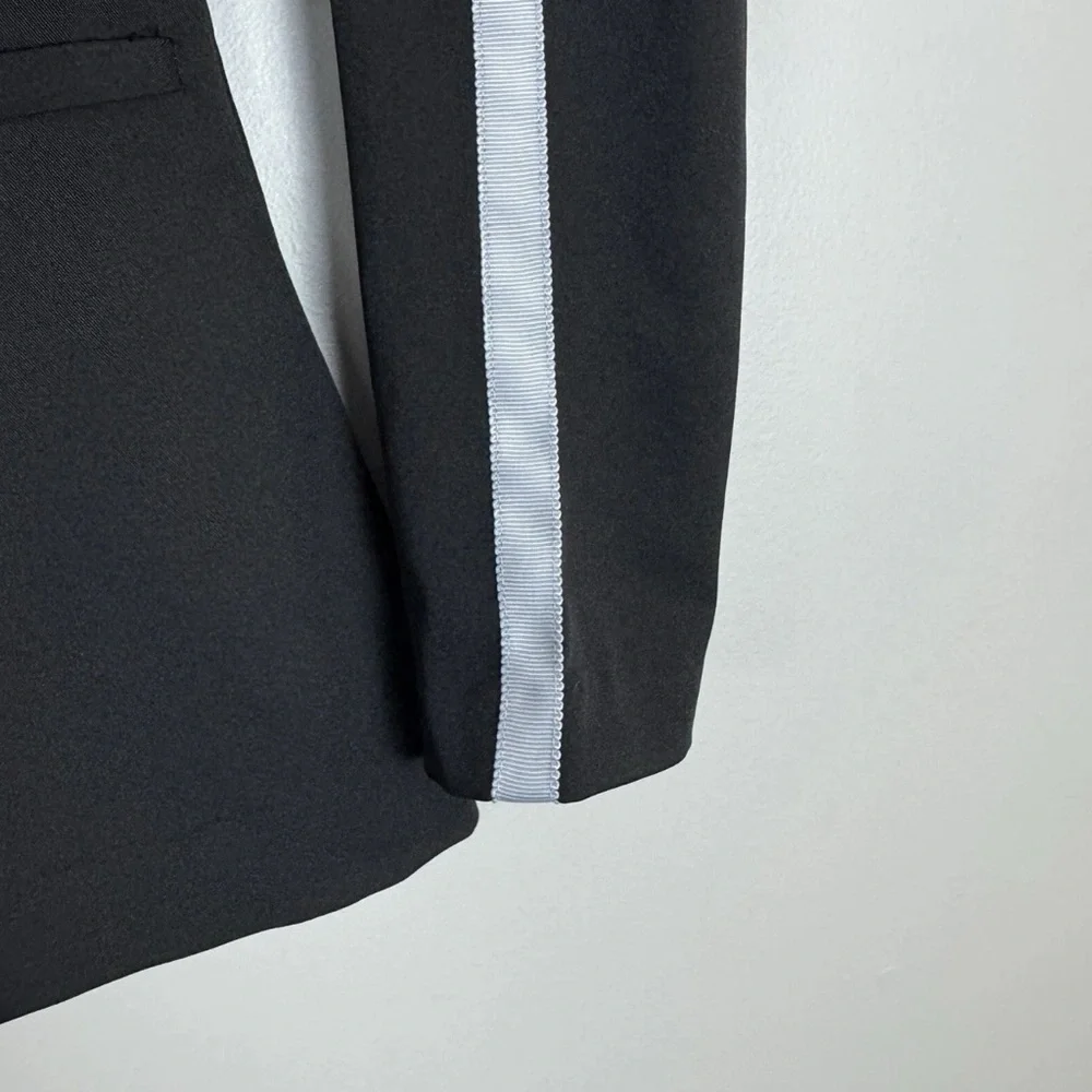 Urban Outfitters Blazer Womens Size XS Black with‎ Stripe On Sleeves